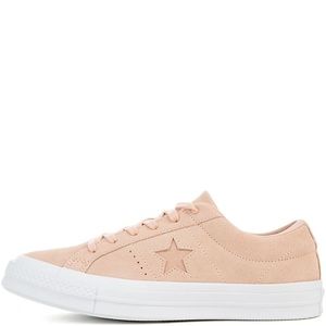 Pink Suede Converse One Stars